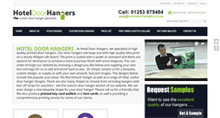 Desktop Screenshot of hoteldoorhangers.co.uk